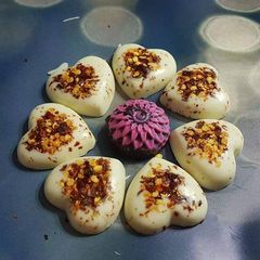 A picture of Chilli chocolate hearts.