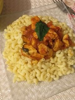 صورة لوصفة معكرونة بصدر دجاج 🍜🍗
