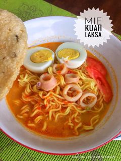 Foto resep Mie Kuah Laksa Simple