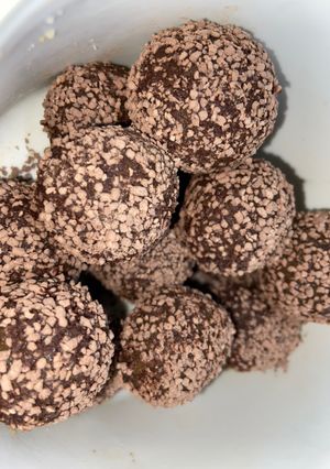 Una foto de Trufas de vainilla y dulce de leche