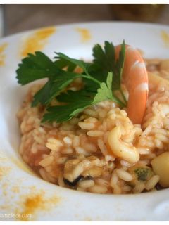 Une photo de Risotto aux fruits de mer