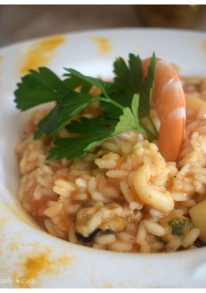 Une photo de Risotto aux fruits de mer