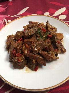 Foto resep Oseng mercon paru