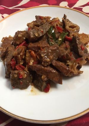 Foto resep Oseng mercon paru