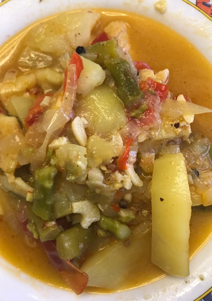Una foto de Bacalao con patatas