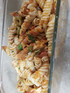 A picture of Red sauce Pasta.