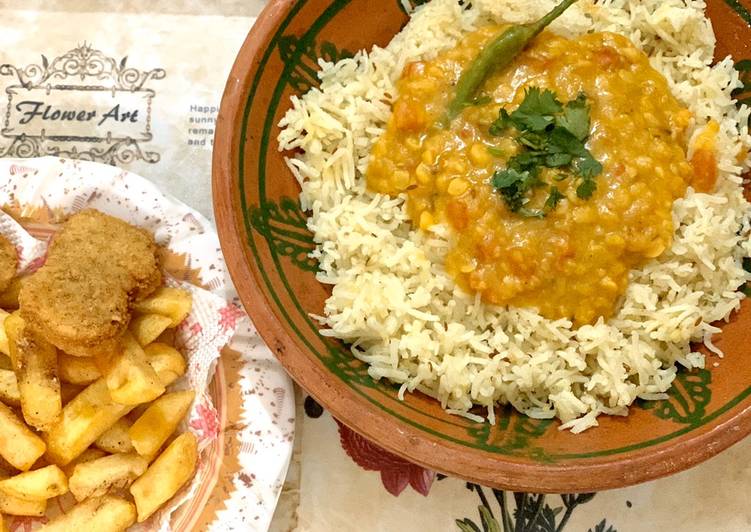 Recipe of Favorite Special Daal Mix with Zeera rice
