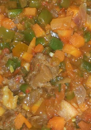 A picture of Veggie sauce.