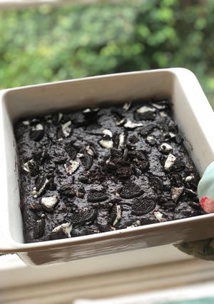 A picture of Vegan Oreo Brownies.