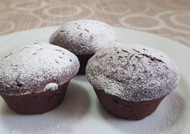 Pirottino al cioccolato con cuore di nutella