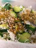 Riso con piselli, zucchine e pinoli