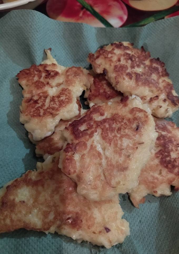 Оладьи с яблоками