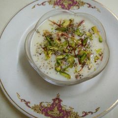 A picture of Kesar Pista Shrikhand.