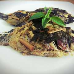 A picture of Pepes Nila Gurih selimut daun.