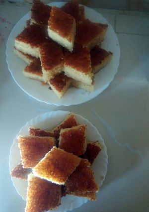 صورة لوصفة بسبوسة