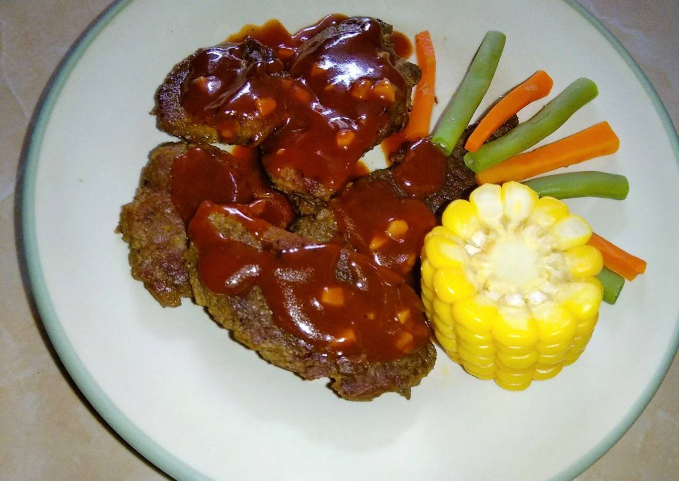 Beef steak delmonte