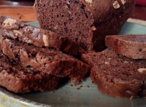 Una foto de Budín de chocolate y maní