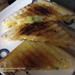 Pineapple cheese capsicum sandwich A picture of Pineapple cheese capsicum sandwich.