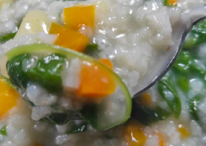Resep 2️⃣ &#34;Bubur Manado&#34; pakai sayur yg ada di kulkas yang Lezat