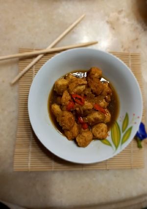 Foto resep Bola daging Ayam saus Tiram