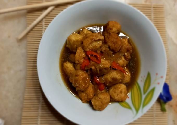 Resep Bola Daging Ayam Saus Tiram Oleh Iis Cookpad