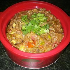 A picture of Baingan ka Bharta.