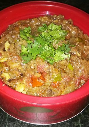A picture of Baingan ka Bharta.