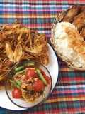 🧑🏽‍🍳🧑🏼‍🍳 Sumtum Tod • Thai Crispy Papaya Salad With Hat Yai fried chicken wings Recipe