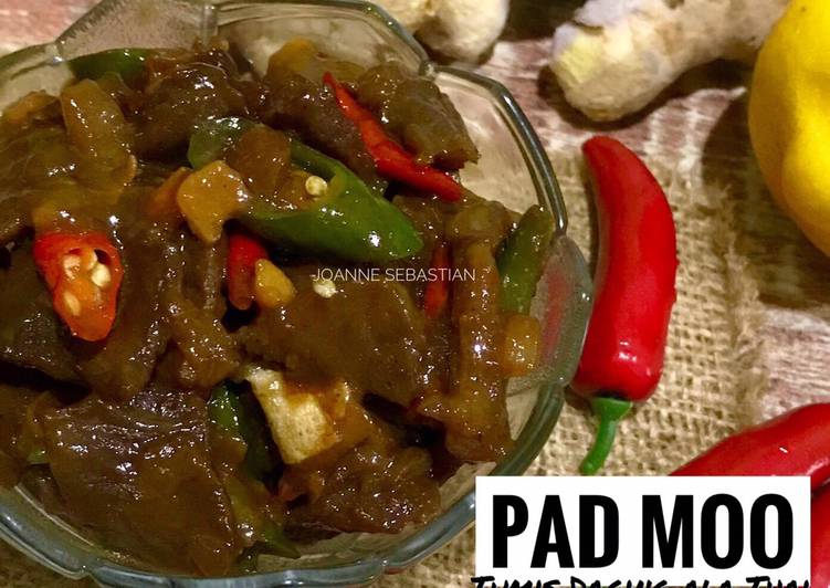 Pad Moo (Tumis Daging ala Thai)