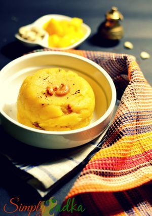 A picture of Mango Rava Kesari.