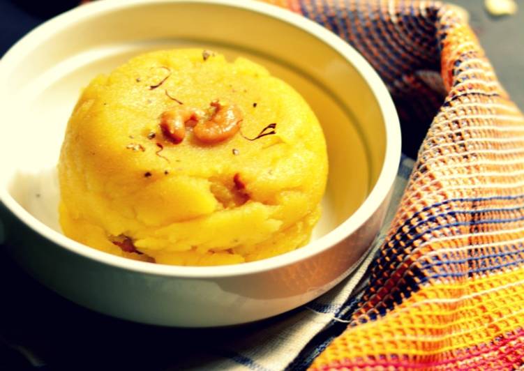 Recipe of Homemade Mango Rava Kesari