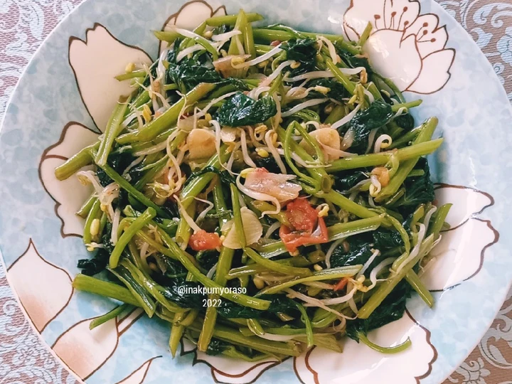 Cara Gampang Membikin Resep Tumis Kangkung Saus Tiram, Bumbu Iris yang Uenak Anti Ribet, Sempurna