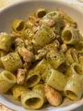 Pasta al pesto con pollo
