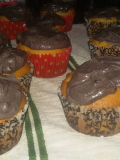 Una foto de Cupcakes de vainilla con chispas de chocolate