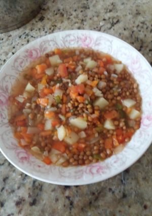 Una foto de Lentejas guisadas con verduras