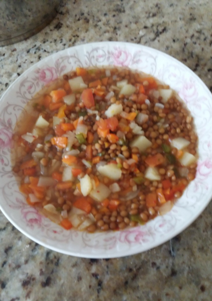 Una foto de Lentejas guisadas con verduras