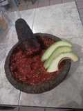 Salsa de chiles rojos con ajonjolí