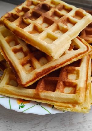 Egyszerű gyors vaníliás gofri recept fotója