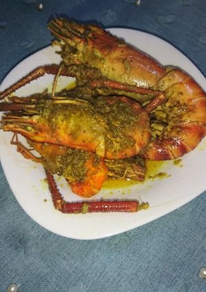 Foto resep Udang Bumbu Kuning Kering