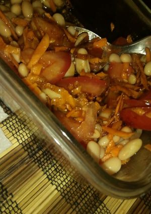 Una foto de Ensalada con porotos