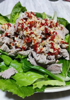 รูปของ หมูมะนาว เมนูลดน้ำหนัก + กับแกล้ม