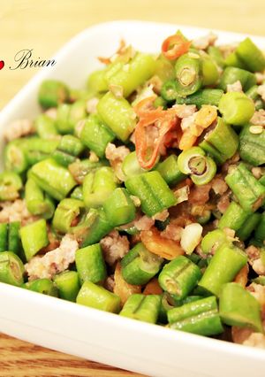 長豆炒肉末 的食譜成品照片