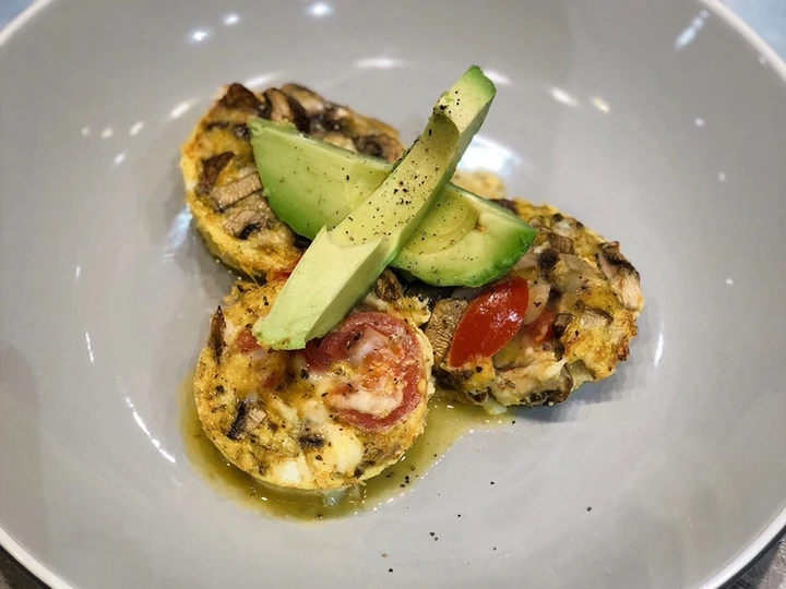 Recipe Egg, mushroom & halloumi “breakfast muffins” the  Makes Drooling Perfect