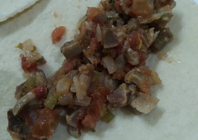 Mollejas de pollo a la mexicana para tacos Receta de Luis alejandro  Salgado- Cookpad