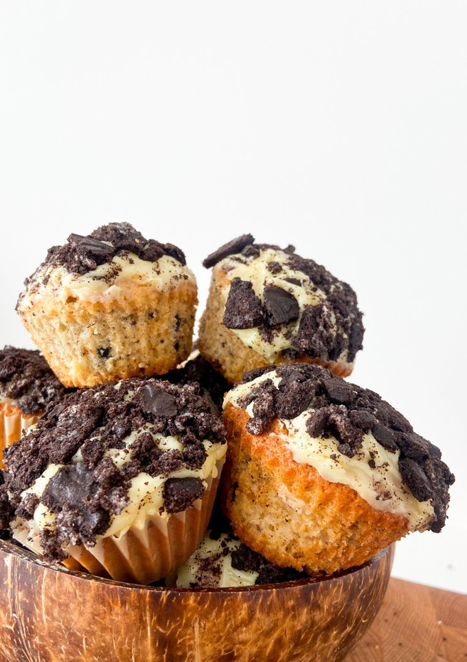 Una foto de Magdalenas de oreo