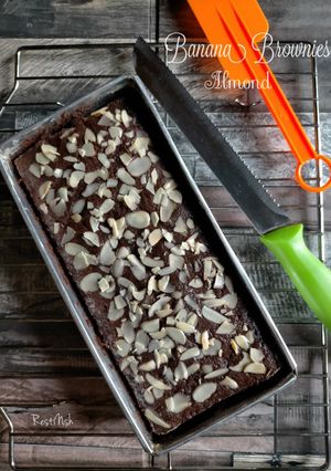 Foto resep Banana Brownies Almond
