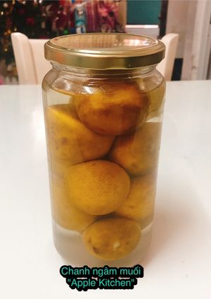 Hình của món Chanh ngâm muối.