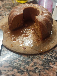 Una foto de Budín de harina integral y naranja