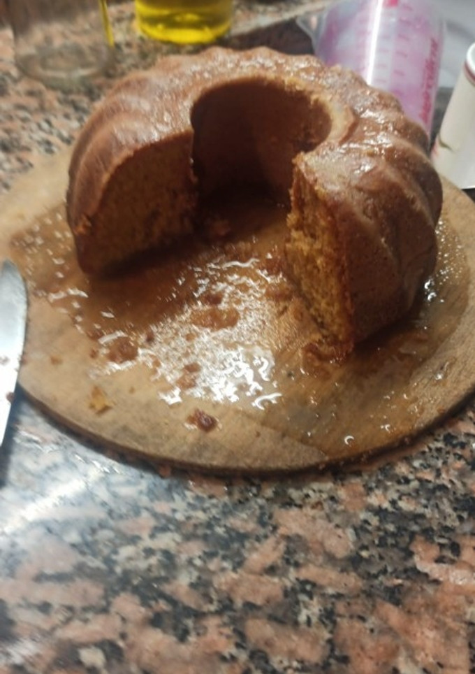 Una foto de Budín de harina integral y naranja