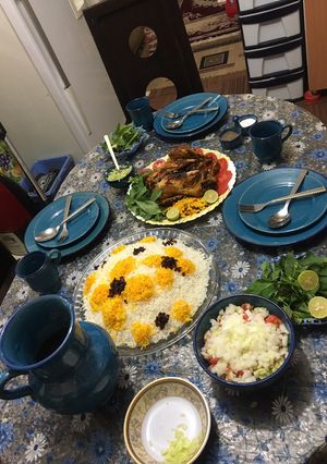عکسی از دستور چلو مرغ
